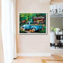 Lade das Bild in den Galerie-Viewer, Autolandschaft - voller runder Diamant - 40x30cm