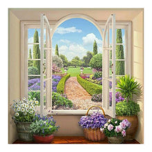 Lade das Bild in den Galerie-Viewer, Landschaft - voller runder Diamant -