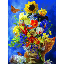 Lade das Bild in den Galerie-Viewer, Blumen - voller runder Diamant - 30x40cm
