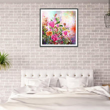 Lade das Bild in den Galerie-Viewer, Blumen - voller runder Diamant - 30x30cm