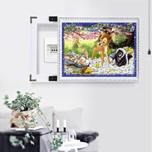 Lade das Bild in den Galerie-Viewer, Hirsch Natur - voller runder Diamant - 40x30cm