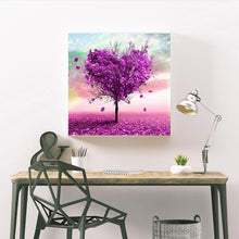 Lade das Bild in den Galerie-Viewer, Liebe Baum - voller runder Diamant - 35x35cm