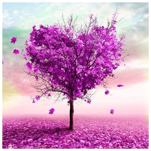 Lade das Bild in den Galerie-Viewer, Liebe Baum - voller runder Diamant - 35x35cm