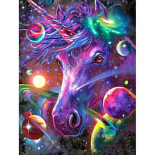 Lade das Bild in den Galerie-Viewer, Pferd - voller runder Diamant - 30x40cm
