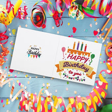 Lade das Bild in den Galerie-Viewer, 12pcs Birthday Greeting Card Diamond Painting