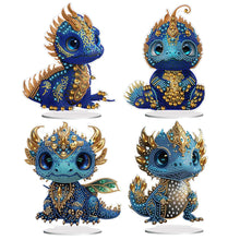 Lade das Bild in den Galerie-Viewer, Drachen-Einseitiger Bohrer-Hölzern Diamond Desktop-Ornament