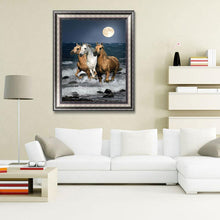 Lade das Bild in den Galerie-Viewer, Pferd - voller runder Diamant - 30x40cm