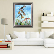 Lade das Bild in den Galerie-Viewer, Libelle - voller runder Diamant - 30x40cm