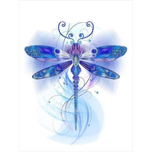 Lade das Bild in den Galerie-Viewer, Libelle - voller runder Diamant - 30x40cm