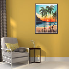 Lade das Bild in den Galerie-Viewer, Strand-Baum - volle Diamant-Malerei - 30x40cm