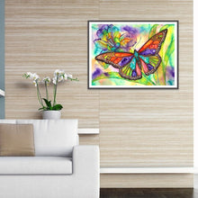 Lade das Bild in den Galerie-Viewer, Schmetterling - voller runder Diamant - 40x30cm