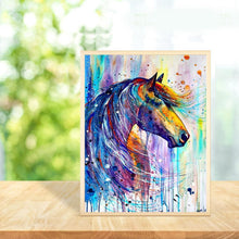 Lade das Bild in den Galerie-Viewer, Pferd - voller runder Diamant - 30x40cm