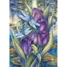 Lade das Bild in den Galerie-Viewer, Blume - volle Diamant-Malerei - 40x30cm
