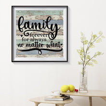 Lade das Bild in den Galerie-Viewer, Familie - voller runder Diamant - 30x30cm