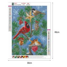 Lade das Bild in den Galerie-Viewer, Vogel - voller runder Diamant - 30x40cm