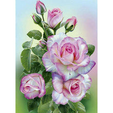 Lade das Bild in den Galerie-Viewer, Blume - voller runder Diamant - 30x40cm