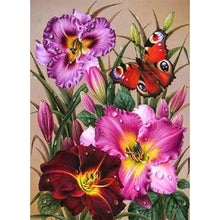 Lade das Bild in den Galerie-Viewer, Blume - voller runder Diamant - 30x40cm
