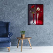 Lade das Bild in den Galerie-Viewer, Blume - voller runder Diamant - 30x40cm