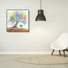 Lade das Bild in den Galerie-Viewer, Bunte Baum - volle Diamant-Malerei - 30x30cm