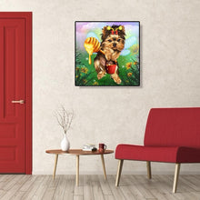 Lade das Bild in den Galerie-Viewer, Hund - volle Diamant-Malerei - 30x30cm