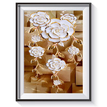 Lade das Bild in den Galerie-Viewer, Blume - voller runder Diamant - 40x30cm