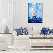 Lade das Bild in den Galerie-Viewer, Boote - volle Diamant-Malerei - 30x40cm