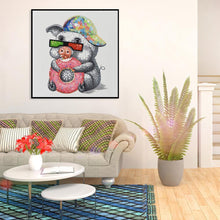 Lade das Bild in den Galerie-Viewer, Cooles Schwein - voller runder Diamant - 30x30cm