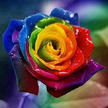 Lade das Bild in den Galerie-Viewer, Bunte Blume - volle Diamant-Malerei - 30x30cm