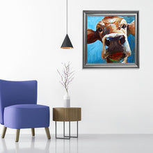 Lade das Bild in den Galerie-Viewer, Rinder - voller runder Diamant - 30x30cm