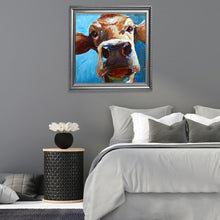 Lade das Bild in den Galerie-Viewer, Rinder - voller runder Diamant - 30x30cm