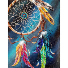 Lade das Bild in den Galerie-Viewer, Dreamcatcher - voller runder Diamant - 30x40cm