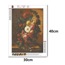 Lade das Bild in den Galerie-Viewer, Blume - voller runder Diamant - 40x30cm