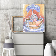 Lade das Bild in den Galerie-Viewer, Süße Elefant - volle Diamant-Malerei - 30x40cm