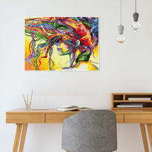 Lade das Bild in den Galerie-Viewer, Schönheit - voller runder Diamant - 40x30cm