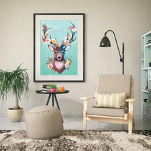 Lade das Bild in den Galerie-Viewer, Elch - runder runder Diamant - 30x40cm