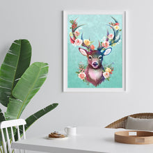 Lade das Bild in den Galerie-Viewer, Elch - runder runder Diamant - 30x40cm