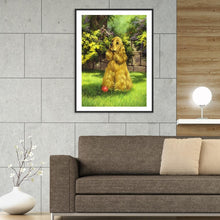 Lade das Bild in den Galerie-Viewer, Hund - volle Diamant-Malerei - 40x30cm