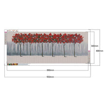 Lade das Bild in den Galerie-Viewer, Blumen - volle Runde Diamant-Malerei - 95x40cm