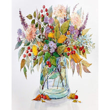 Lade das Bild in den Galerie-Viewer, Blumenstrauß - volle Diamant-Malerei - 30x40cm