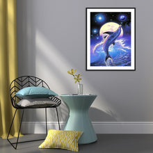 Lade das Bild in den Galerie-Viewer, Delphin - volle Diamant-Malerei - 40x30cm