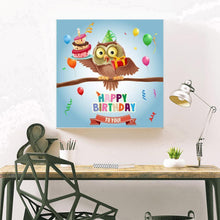 Lade das Bild in den Galerie-Viewer, Vögel Geburtstag - volle Diamant-Malerei - 30x30cm