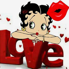 Lade das Bild in den Galerie-Viewer, Betty boop - volle Diamant-Malerei - 40x40cm