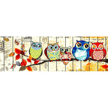 Lade das Bild in den Galerie-Viewer, Eule - volle Diamant-Malerei - 50x100cm