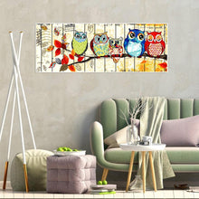 Lade das Bild in den Galerie-Viewer, Eule - volle Diamant-Malerei - 50x100cm