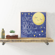 Lade das Bild in den Galerie-Viewer, Gute Nacht Mond - volle Diamant-Malerei - 30x30cm