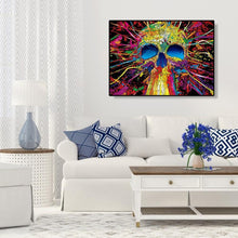 Lade das Bild in den Galerie-Viewer, Bunte Schädel - volle Diamant-Malerei - 40x30cm