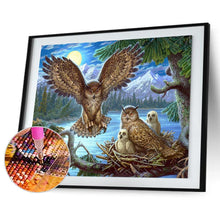 Lade das Bild in den Galerie-Viewer, Vogel-Familienset - voller Diamant-Malerei - 30x40cm