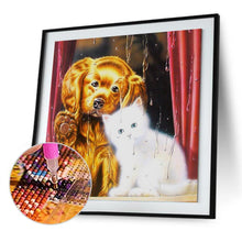 Lade das Bild in den Galerie-Viewer, Daze Hund Catset - voller Diamant-Malerei - 30x30cm