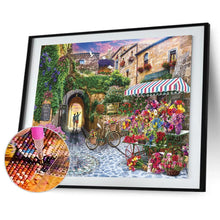 Lade das Bild in den Galerie-Viewer, Blumenstraße - volle Diamant-Malerei - 30x40cm