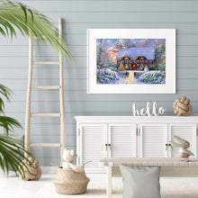 Lade das Bild in den Galerie-Viewer, Weihnachtshaus - voller runder Diamant - 30x40cm